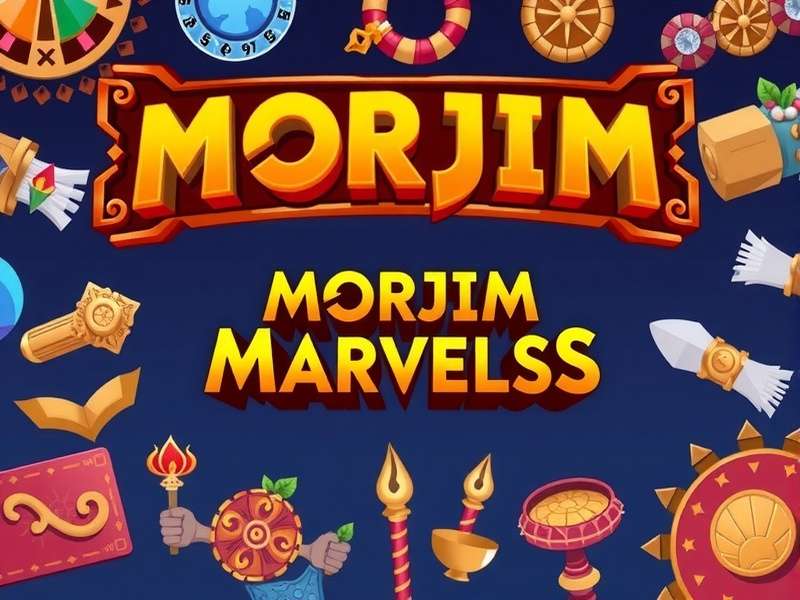 Morjim Marvels Game Banner featuring Indian cultural elements